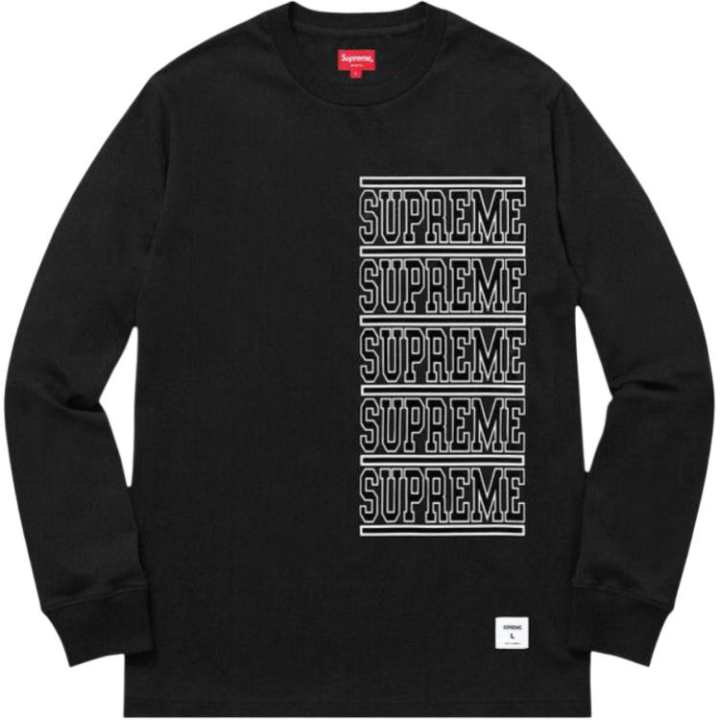 Supreme Supreme T Shirts Men's Black Crew Neck