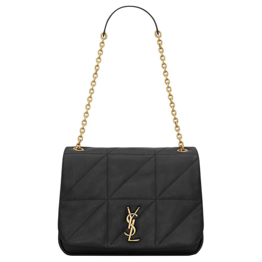 SAINT LAURENT Jamie Sheepskin Handbag, Shoulder Bag Medium Women's Black