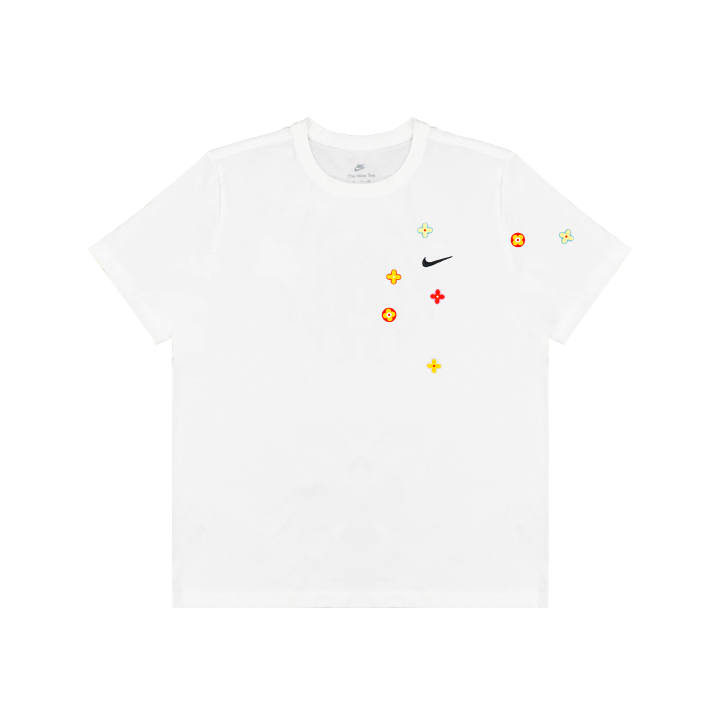 Nike Nike Dri Fit T Shirts Unisex White Crew Neck Moderate Straight Fit