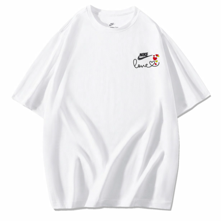 Nike Nike T Shirts Unisex White Crew Neck Moderate Straight Fit