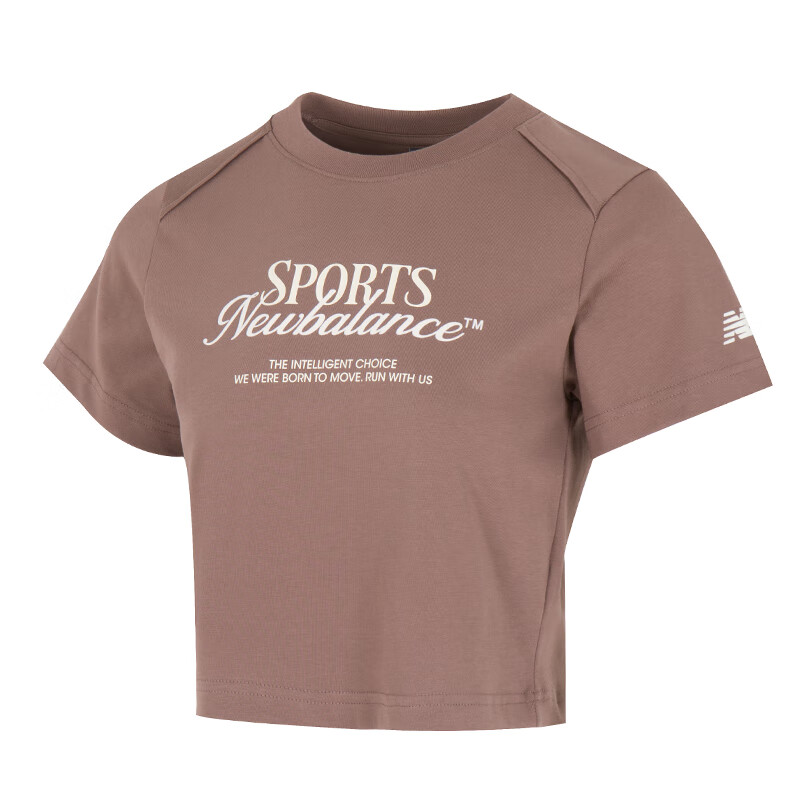 New Balance New Balance T Shirts Women's Umber Crew Neck Moderate