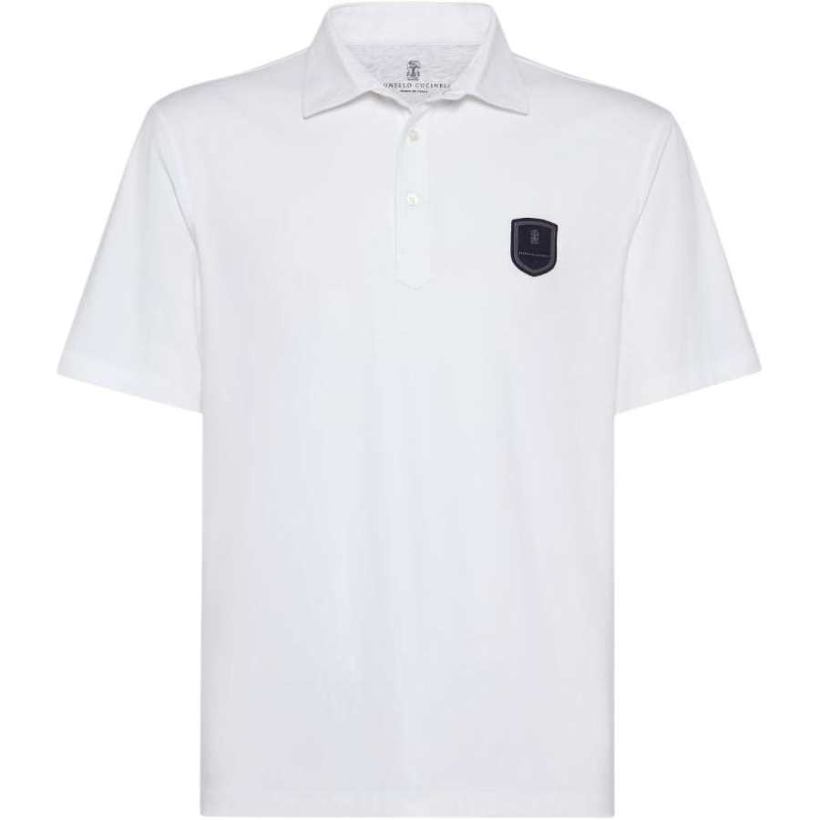 Brunello Cucinelli SS24 Polo Shirt Men's White