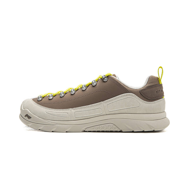 Li-Ning LiNing Cushioning, Slip Resistant, Abrasion Resistant, Lightweight, Rebound Low top Outdoor Shoes Unisex Taupe Gray
