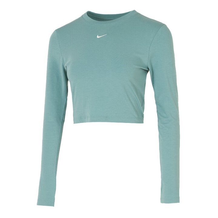 Nike Nike T Shirts Women's Green Crew Neck Moderate
