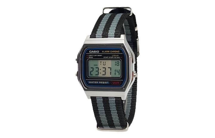 CASIO CASIO Custom Collection Quartz Movement Nylon Strap Watch Men's Watches Black Dial