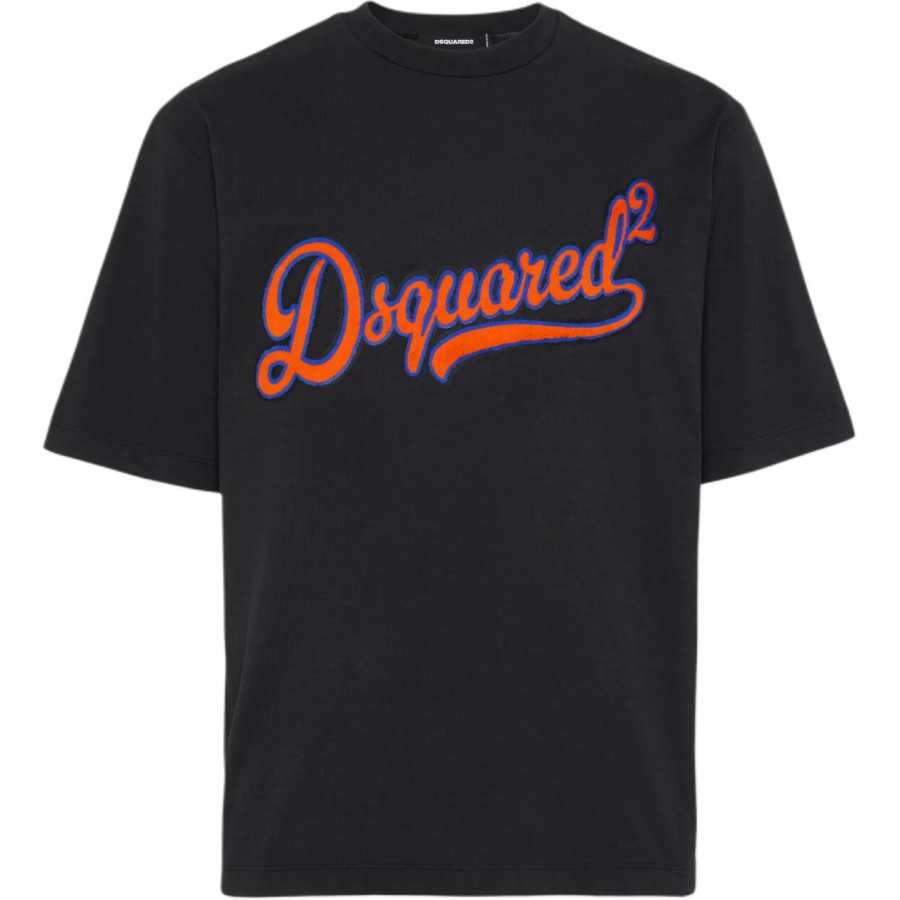 DSQUARED 2 DSQUARED 2 T Shirt Loose Fit Men's Black