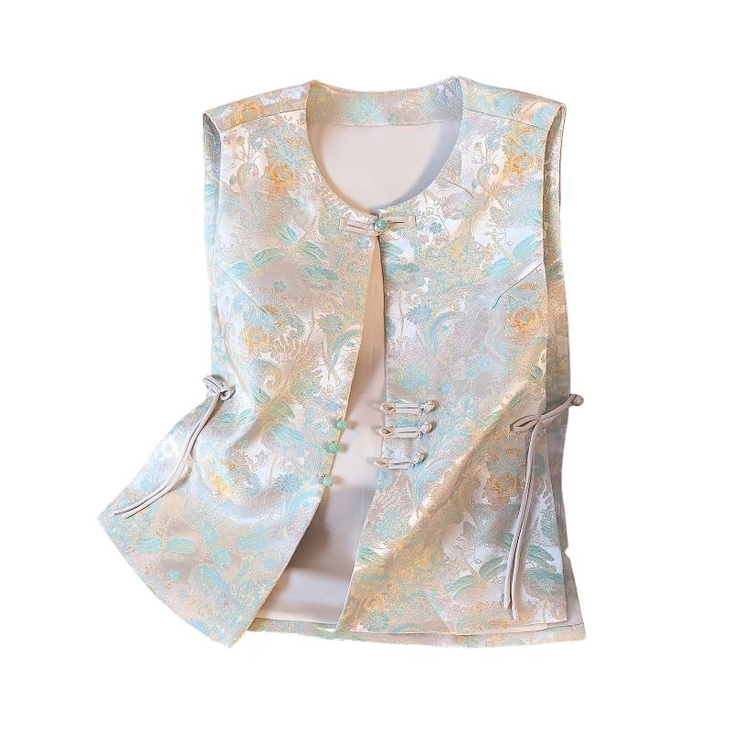 SIXUSICHOU Vests Women's Image Color Crew Neck Moderate Other