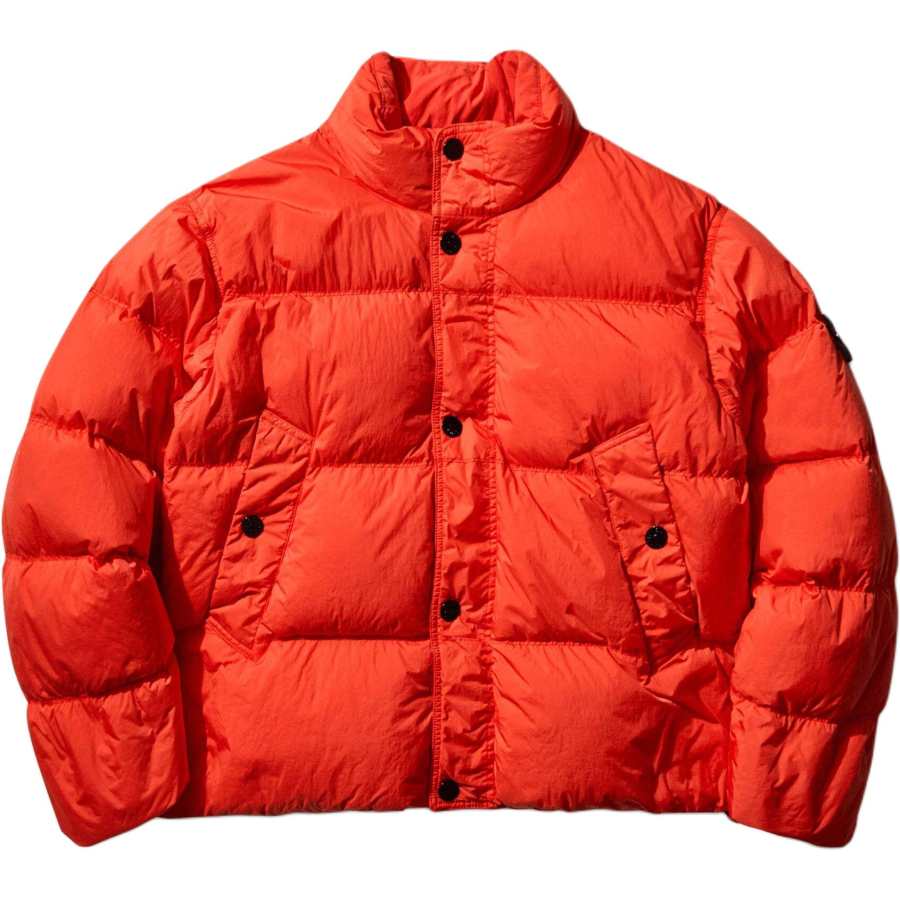 STONE ISLAND Stone Island Logo Patch High Neck Puffer Jacket