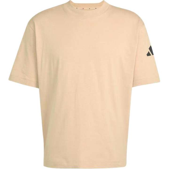 Adidas Adidas T Shirts Men's Khaki Crew Neck Moderate