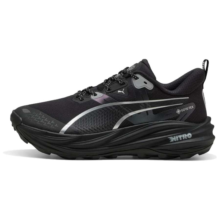 PUMA Voyage Nitro 4 Abrasion Resistant Low top Running Shoes Men's Black