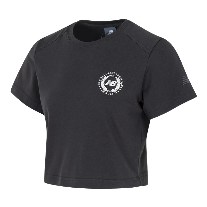New Balance New Balance T Shirts Women's Black Gray Crew Neck Moderate Other