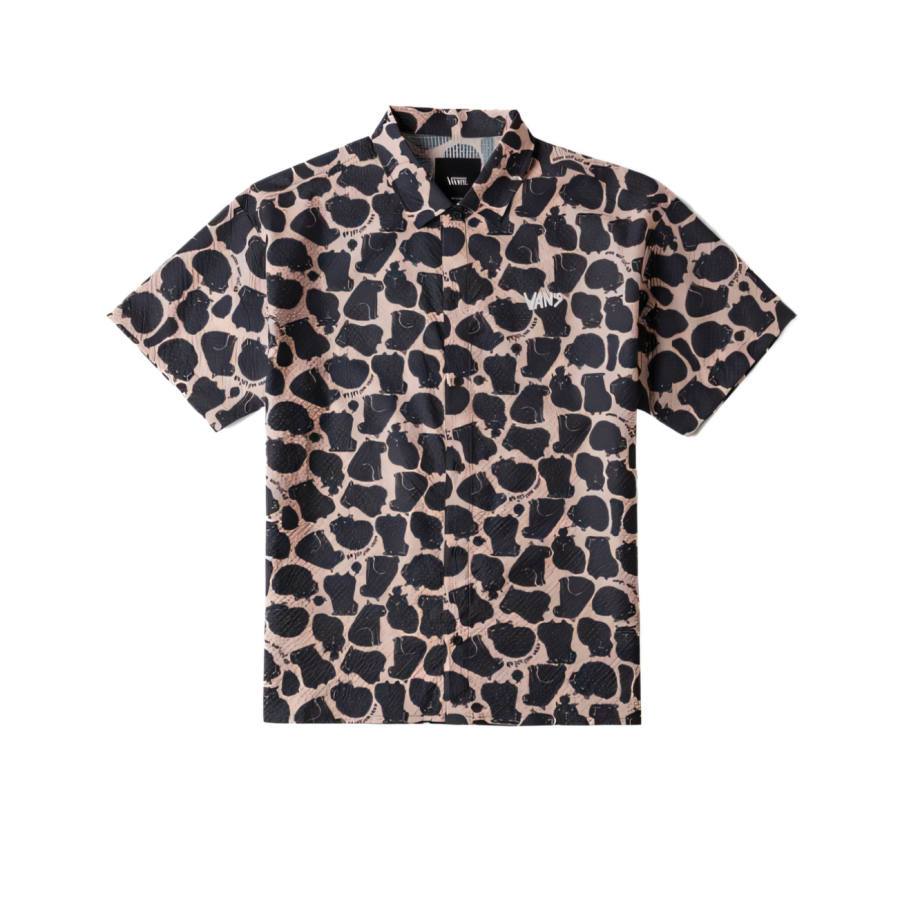 Vans Vans Shirts Men's Pink Print Moderate