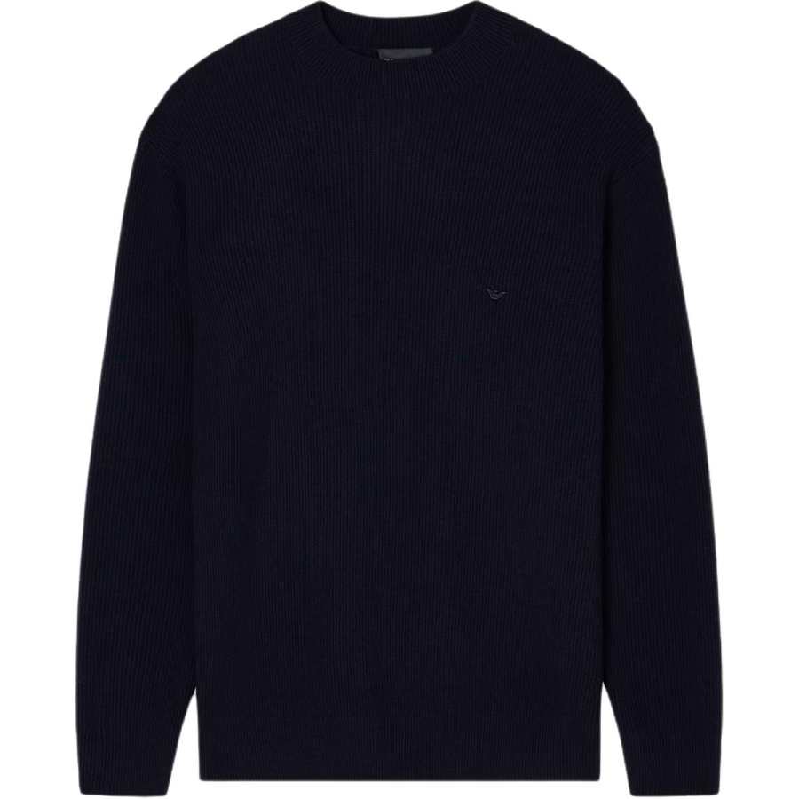 Emporio Armani Fisherman’s rib virgin-wool jumper
