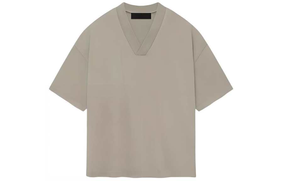 Fear Of God Essentials SS24 Drop2 V Neck Tshirt T Shirt Men's Seal Gray