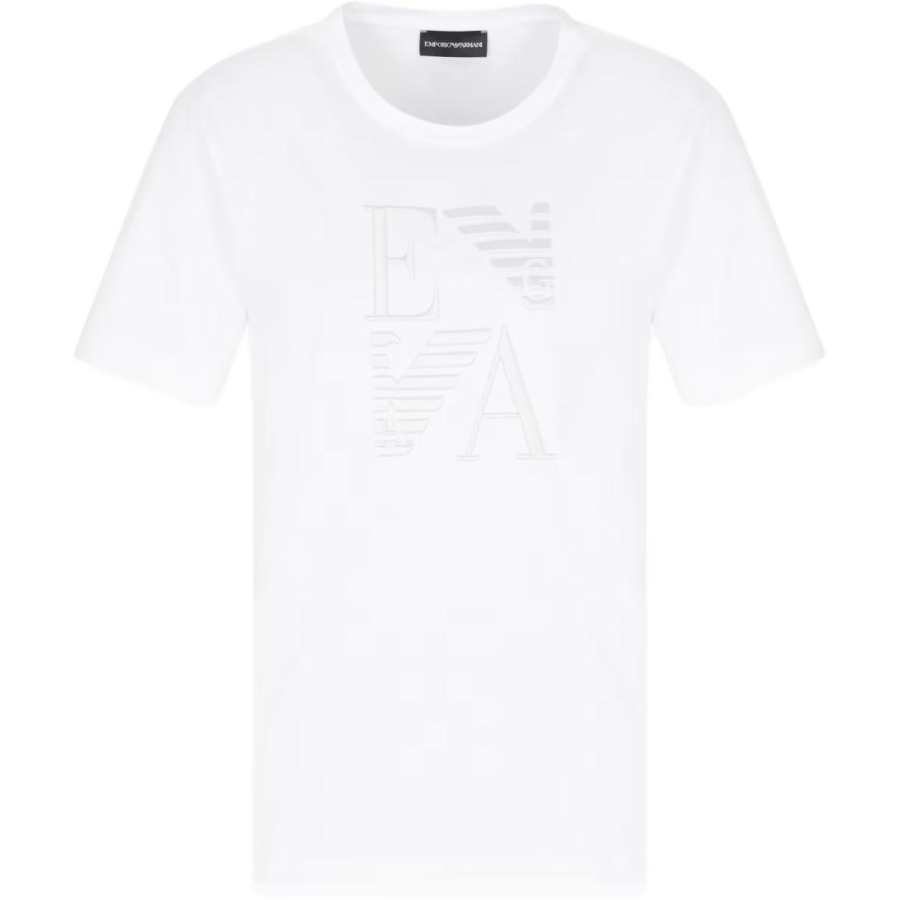 Emporio Armani Asv Winter Urbanism capsule collection organic-jersey T-shirt with logo embroidery