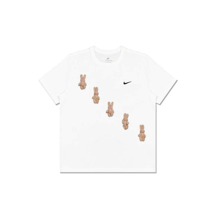 Nike Nike T Shirts Men's White Crew Neck Straight Fit
