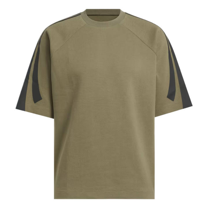 Adidas Adidas T Shirts Unisex Brown Green Crew Neck Moderate