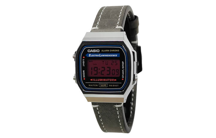 CASIO CASIO Custom Collection Quartz Movement Genuine Leather Strap Watch Men's Watches Black Dial