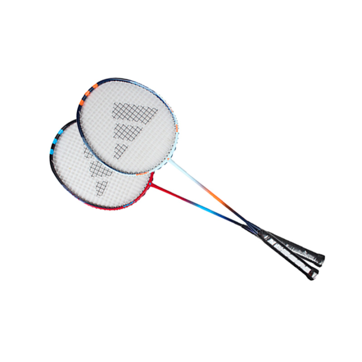 Adidas Adidas MC0239 Full Carbon Badminton Rackets Advanced Level 675mm Unisex Double Rackets, Pre Strung Blue Pink
