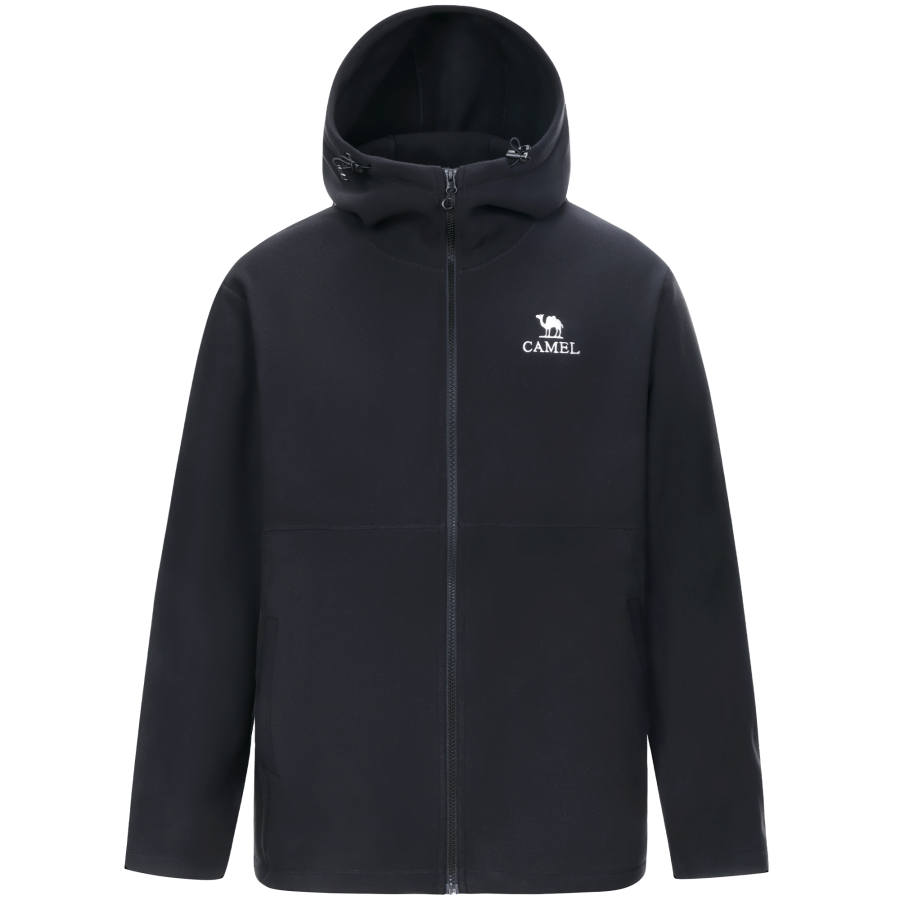 CAMEL Fleece Tops Men's Stand Collar Thickened And Fleece Lined