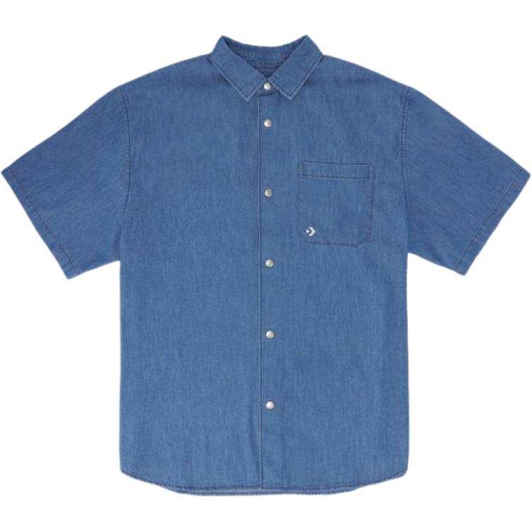 Converse Converse Shirts Men's Blue Lapel Moderate