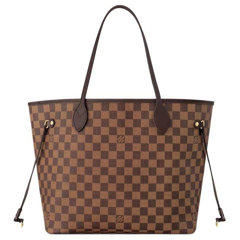 LOUIS VUITTON Damier Ebene Coated Canvas Tote Bag, Shopping Bag, Handbag, Shoulder Bag Medium Women's Brown