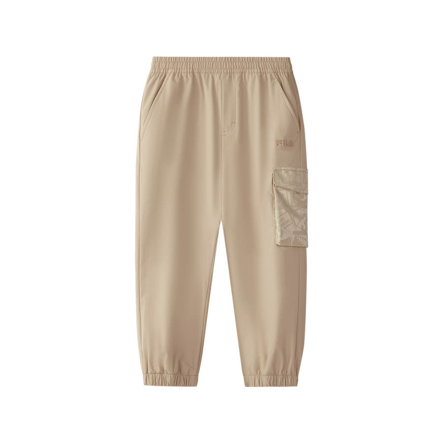 FILA KIDS Moderate Woven Pants Autumn, Summer, Spring, Winter All Children Aged 3 7 Years Old Cuban Sand