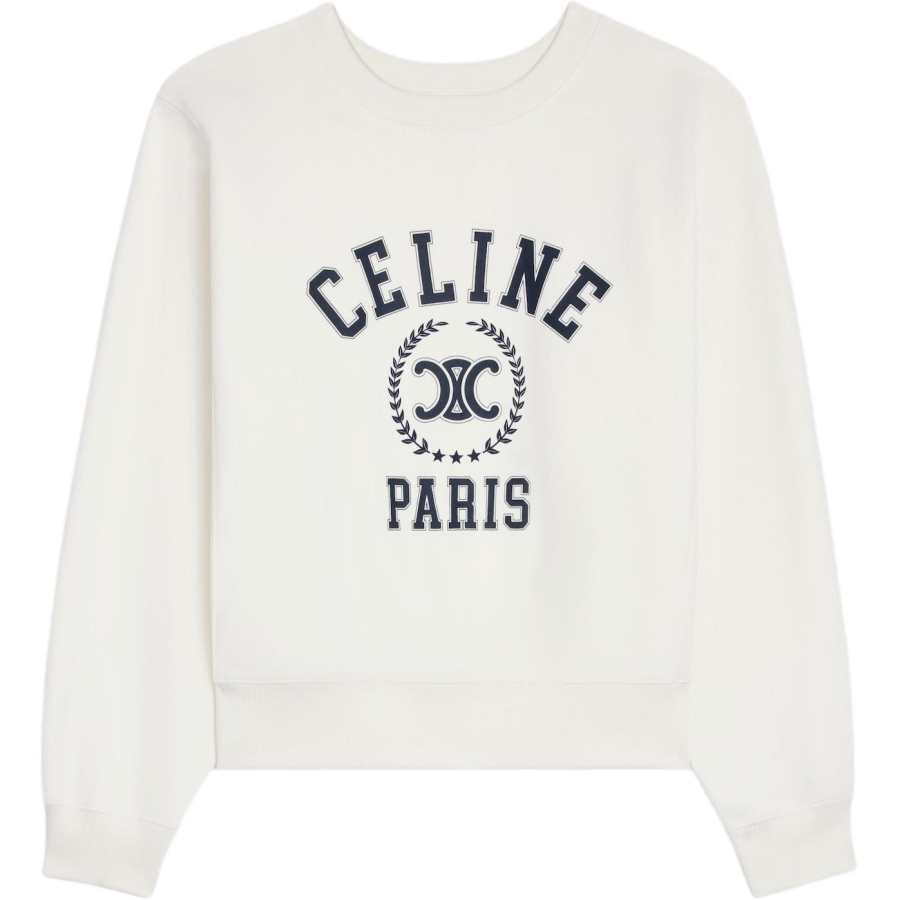CELINE CELINE Oversized Logo Printed Crewneck Sweatshirt