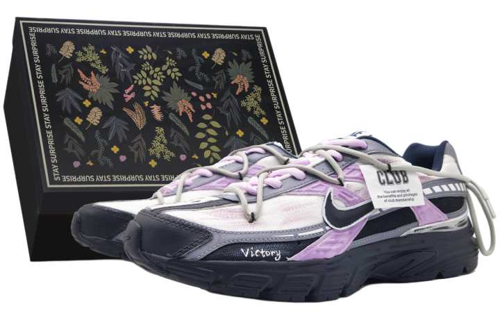 Nike Nike Initiator Low top Casual City Commuting Running Shoes Unisex White Purple Black Box