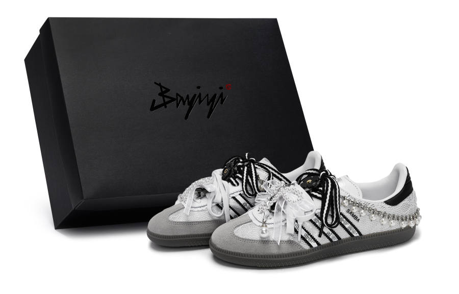 Adidas Originals SAMBA OG 811 Manufacturing, Ink Feather Swan, Special Shoe Box Abrasion Resistant Abrasion Resistant