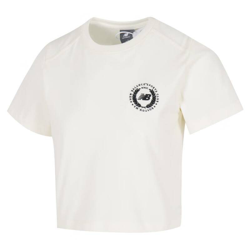 New Balance New Balance T Shirts Women's Ecru Crew Neck Moderate Other