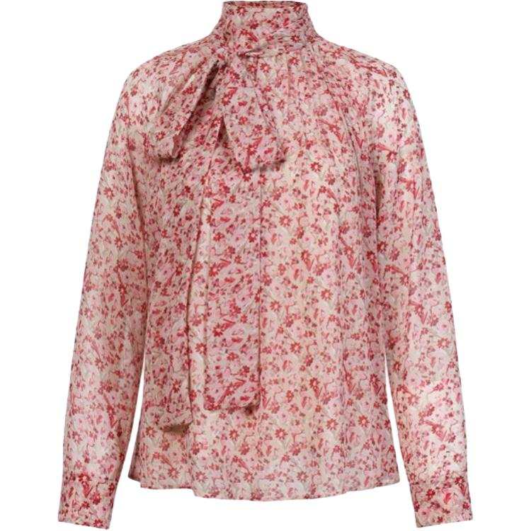 MaxMara Studio MaxMara Studio Shirts Women's Pink Ribbon Collar Moderate Other