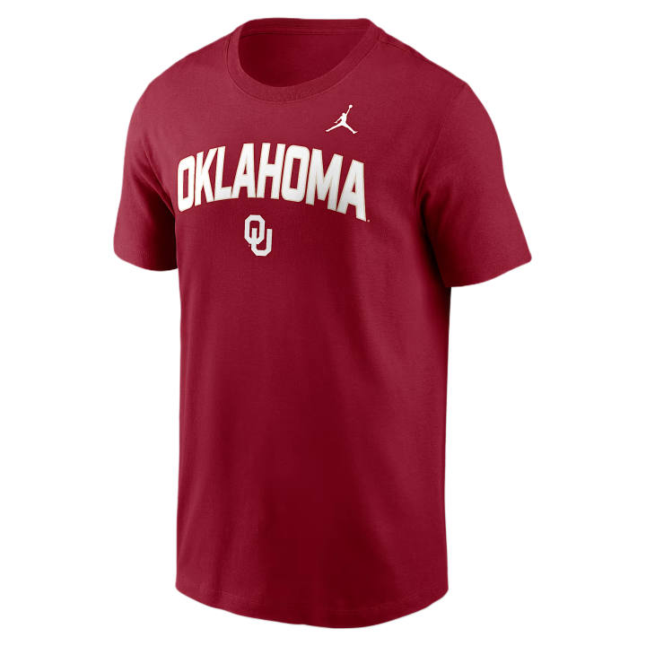 Jordan Jordan Oklahoma Primetime Arch Stack Men's Jordan Brand College T-Shirt