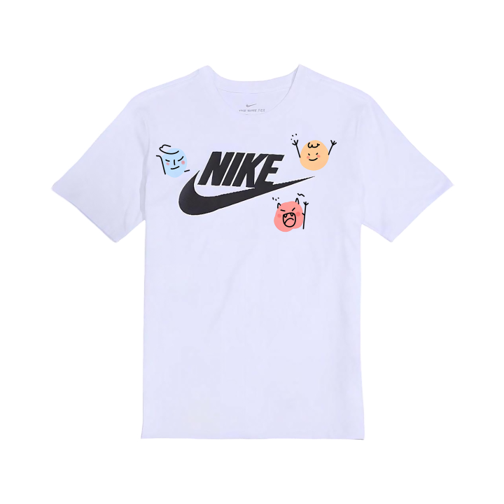 Nike Nike T Shirts Unisex White Crew Neck Moderate Straight Fit