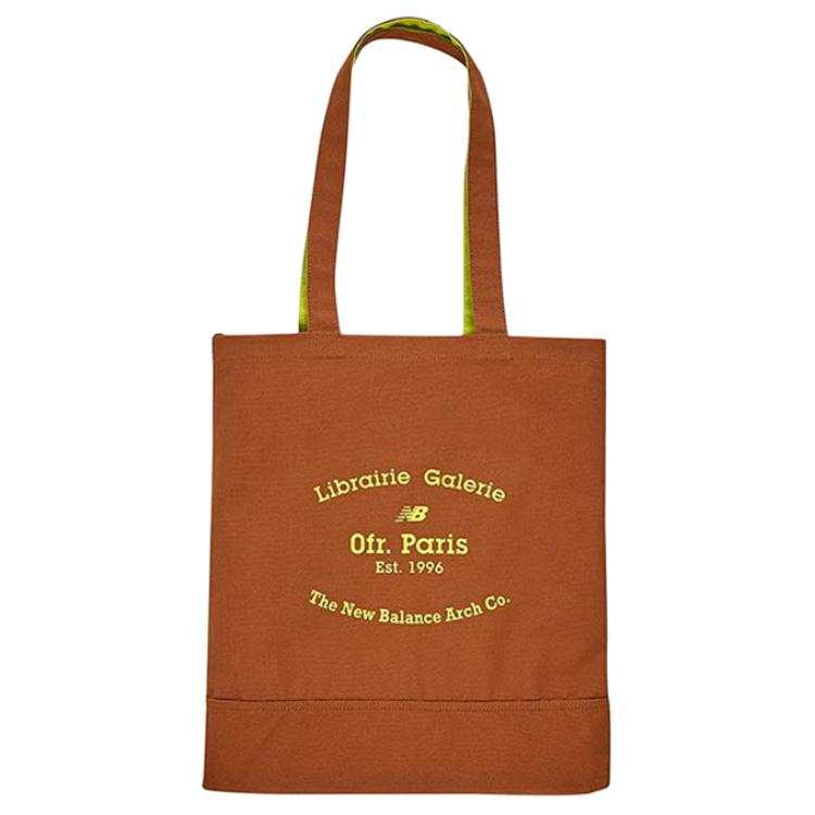 New Balance New Balance Fabric Tote Bag, Shopping Bag, Handbag, Shoulder Bag Unisex Brown