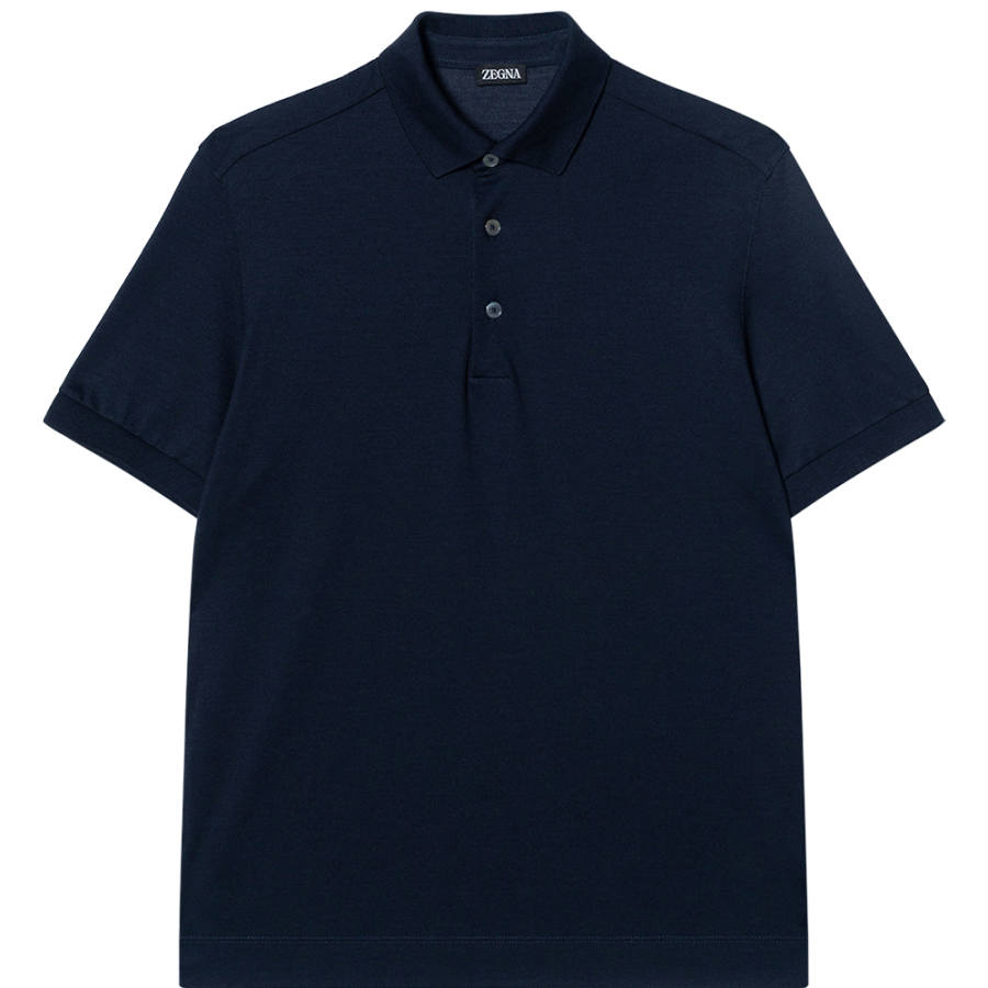 Ermenegildo Zegna SS25 Polo Shirt Men's Blue