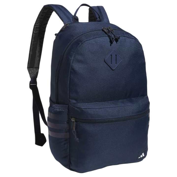 Adidas Adidas Polyester Backpack Unisex Marine Blue & White & Black