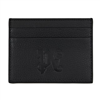 PALM ANGELS Calfskin Card Holder Men's Black