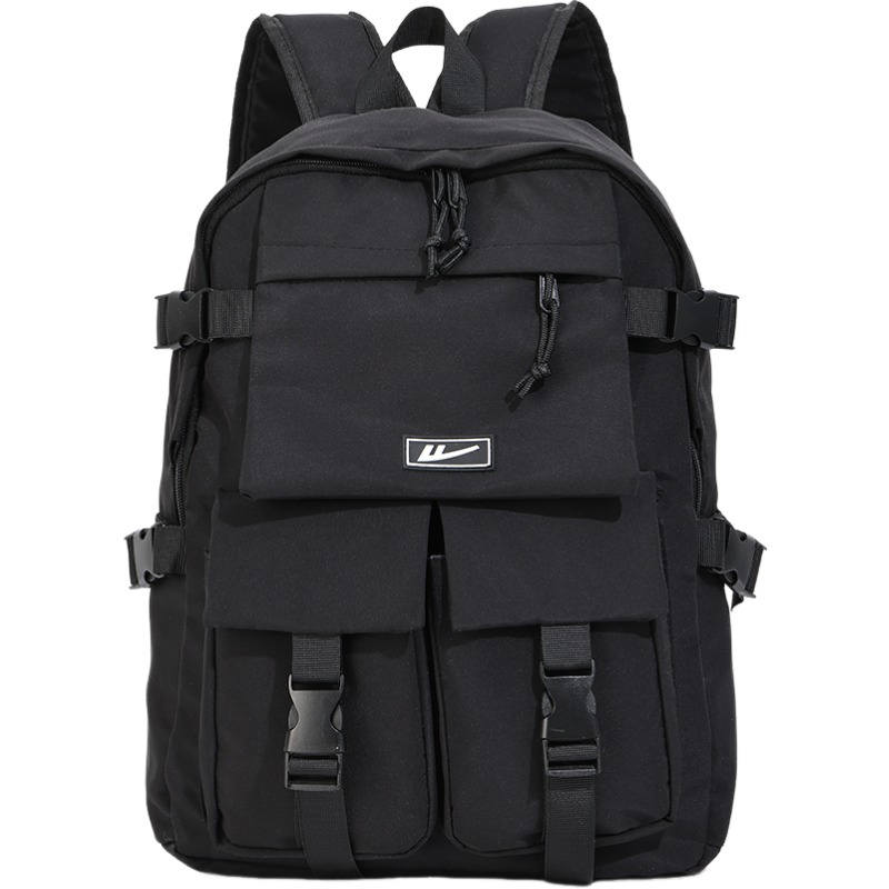 WARRIOR Warrior Nylon Fabric Backpack Unisex Black