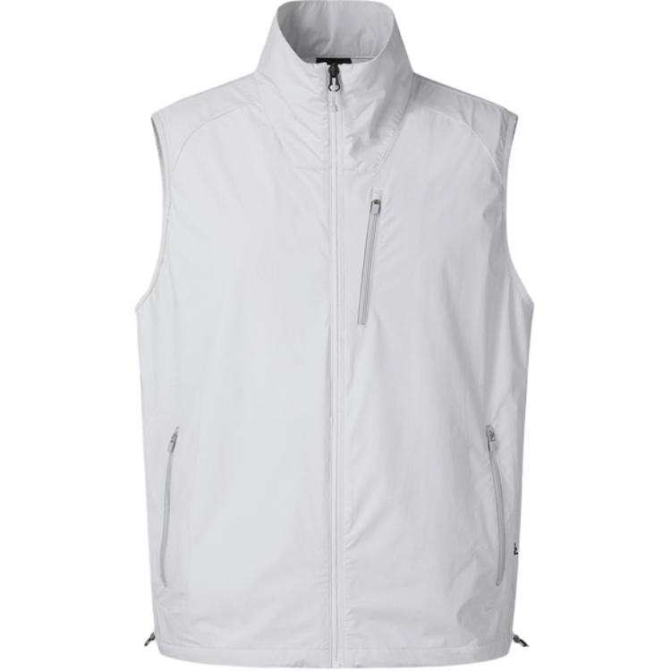 SALOMON Vests Men's Light Gray Men's C24076 Stand Collar Moderate Other