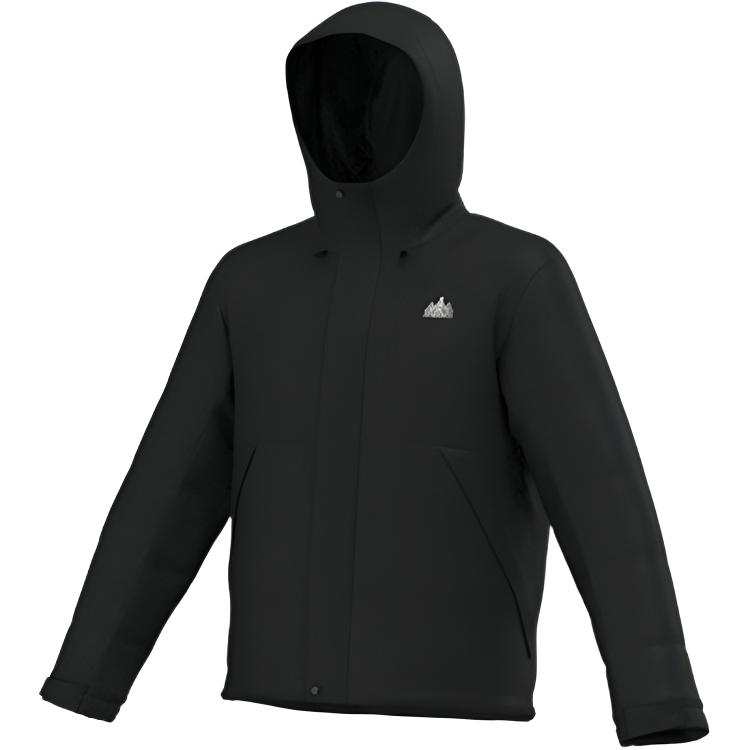 361° 361° Down Jackets Men's Graffiti Green Hooded Moderate