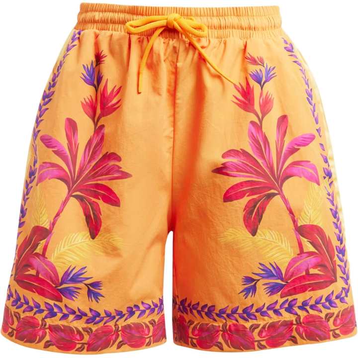 Adidas Adidas tropical-print side-stripe shorts