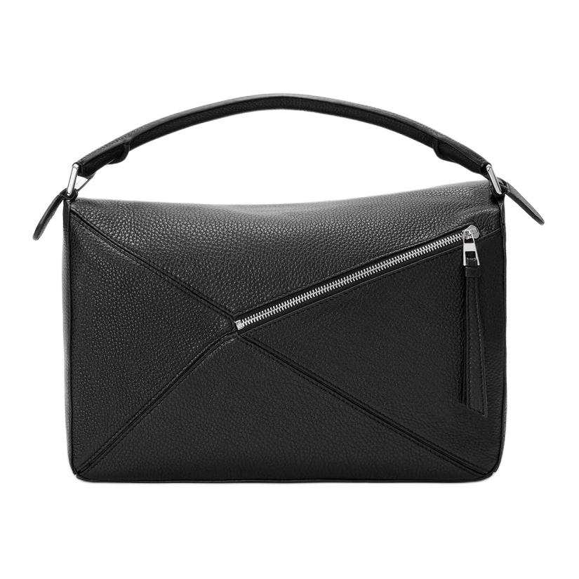 LOEWE Puzzle Calfskin Handbag Large Men's Black