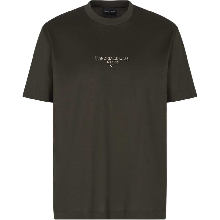Emporio Armani logo-embroidered T-shirt