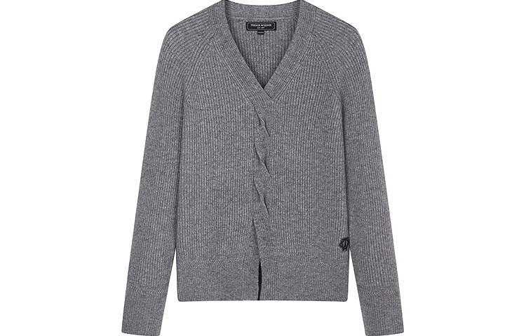 Teenie Weenie Sweaters Women's Gray V Neck Moderate Other