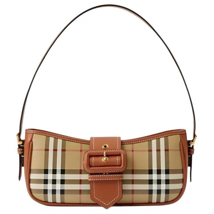 Burberry Polyurethane Shoulder Bag, Handbag, Shoulder Bag Regular Women's Archive Beige & Heather Brown