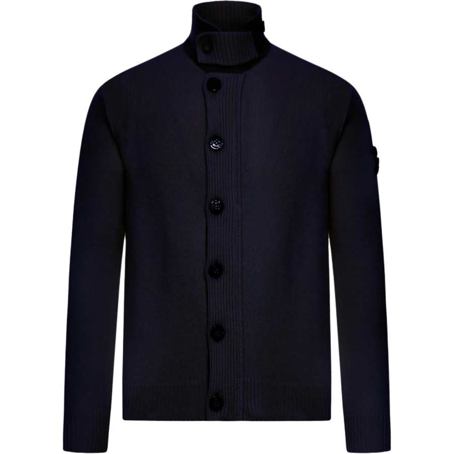 STONE ISLAND STONE ISLAND Logo Patch Buttoned Cardigan