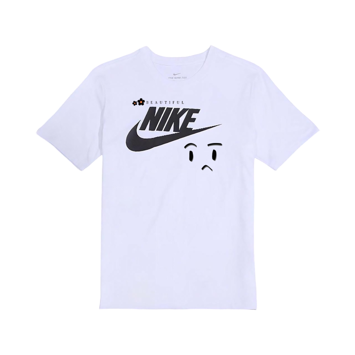 Nike Nike T Shirts Unisex White Crew Neck Moderate Straight Fit