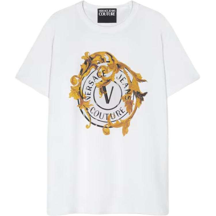 Versace Jeans Couture Logo Printed Crewneck T-Shirt