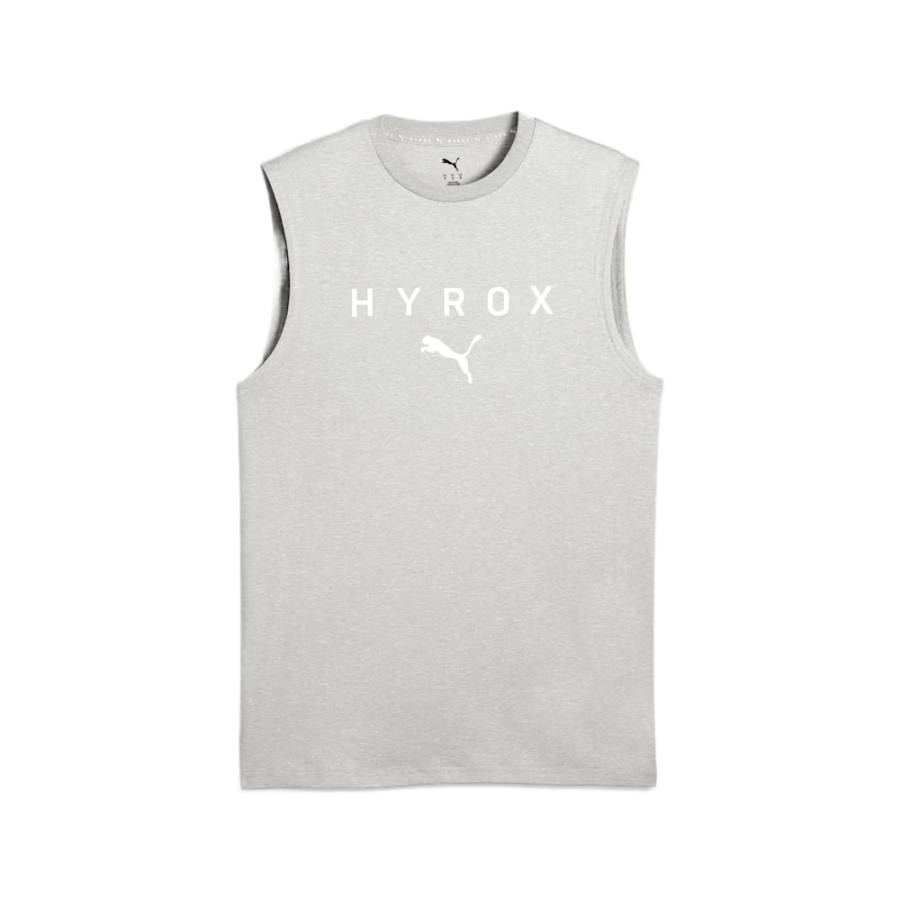 PUMA HYROX Tank Tops Unisex Gray Crew Neck Moderate Other